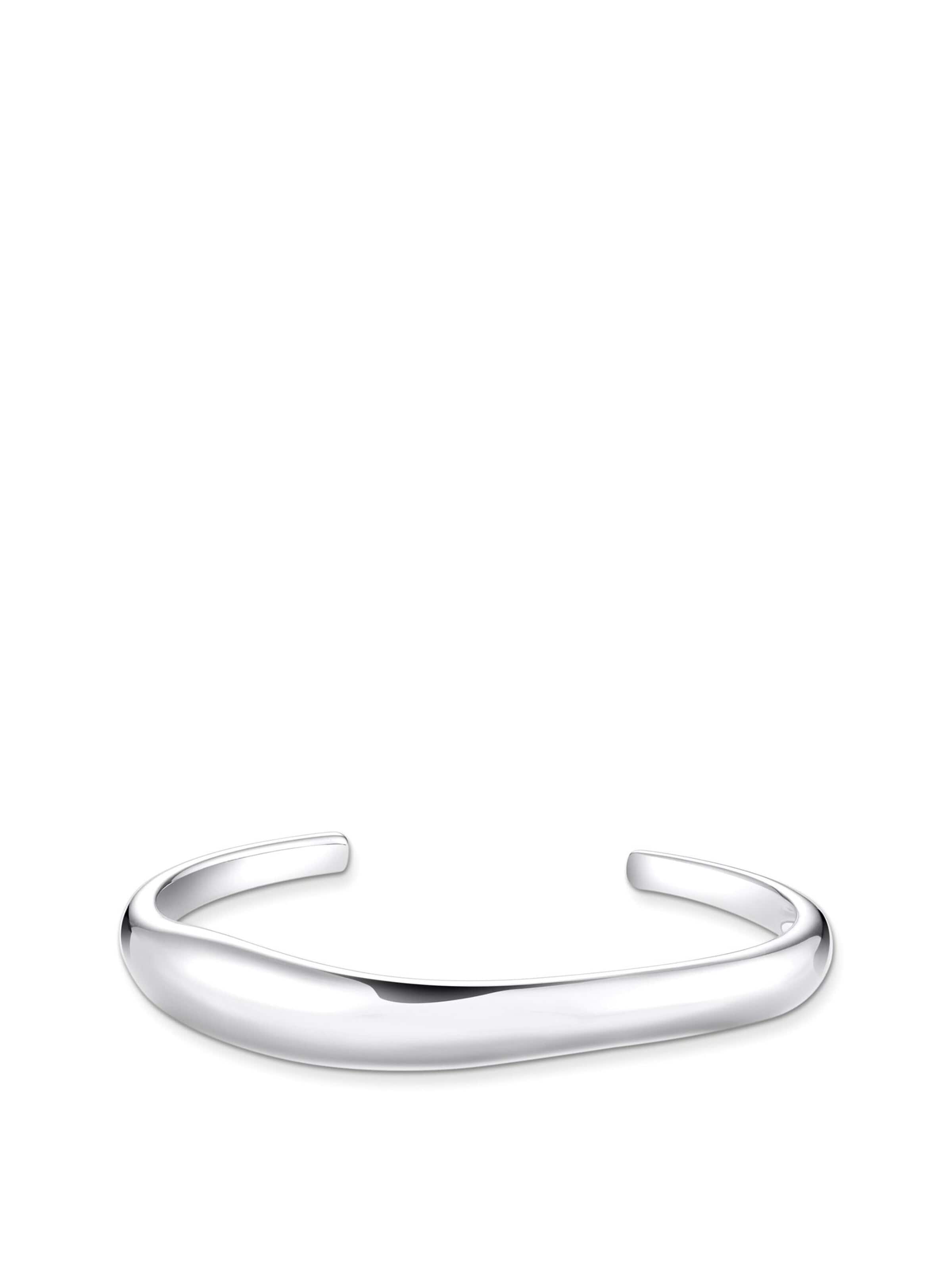 Bracelet 'Armreif Organic Shape Silber' Thomas Sabo en argent : devant