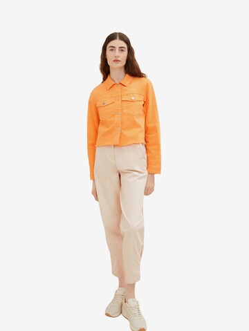 TOM TAILOR - Chaqueta de entretiempo en naranja