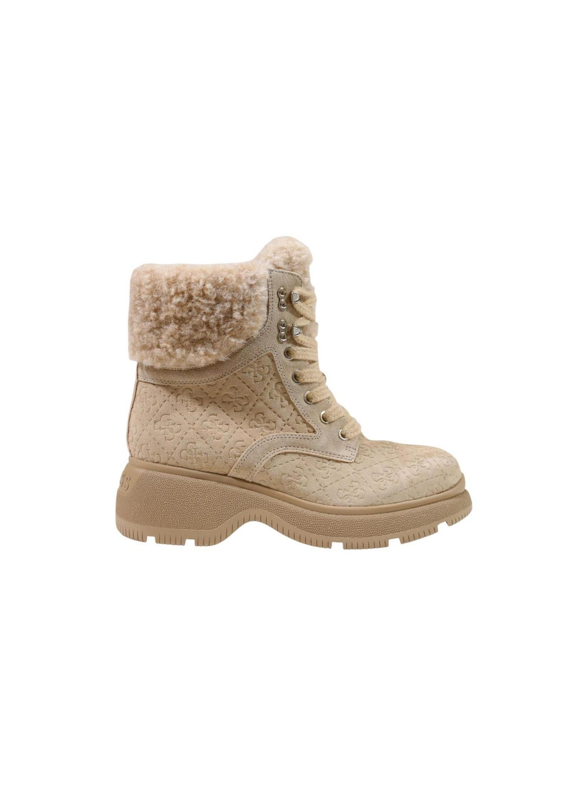 Boots 'VIKKI FLFVIK SUE10' di GUESS in beige: frontale