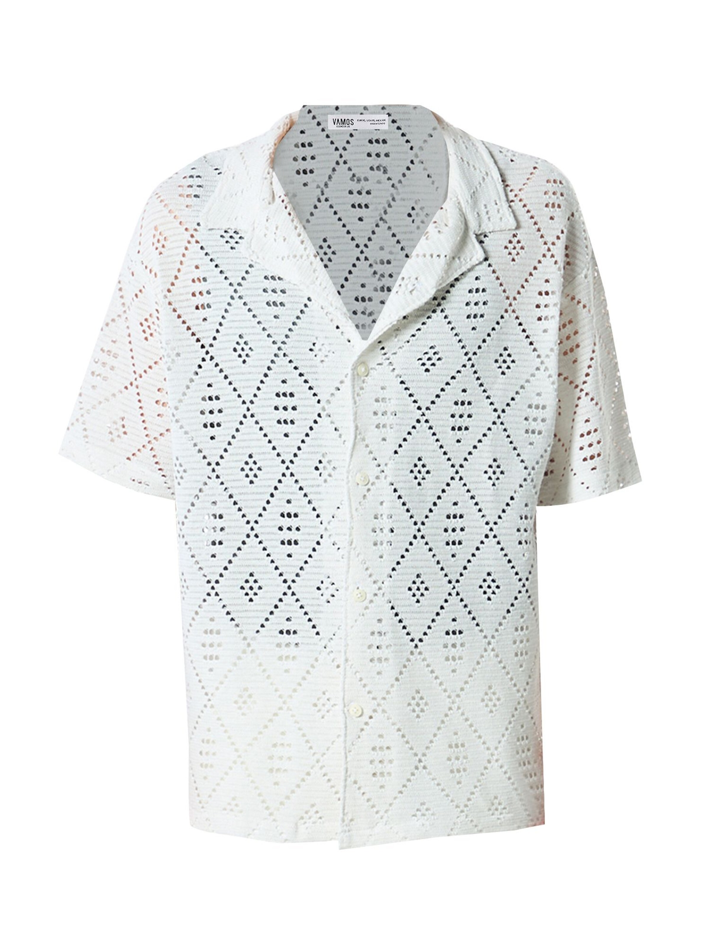 VAMOS CLO Comfort Fit Πουκάμισο σε λευκό: μπροστά