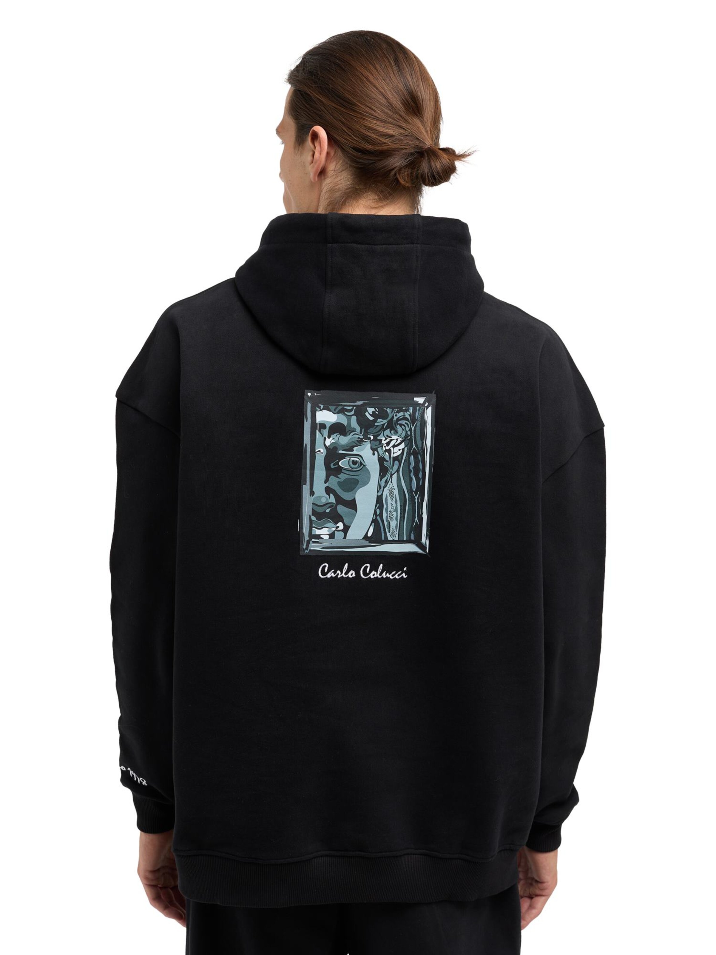 Carlo Colucci Sweatshirt ' De Val ' in Schwarz