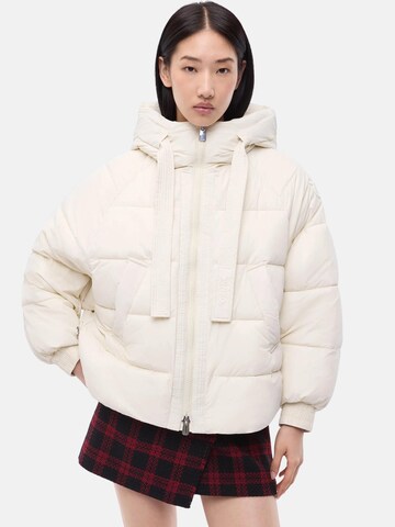 PINKO Winter jacket 'PINKO DICENTRA IMBOTTITOTELOA TECNICA CREPE GIUBBINO' in White