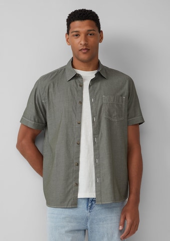 s.Oliver Regular fit Button Up Shirt in Green: front