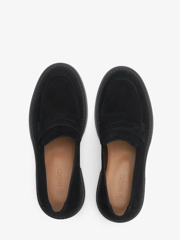 Estro Mokassin '09-3057'‌‌‌‌‌‌‌‌ in Schwarz