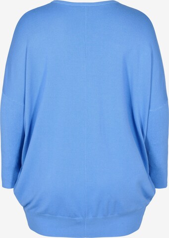 Zizzi Sweater 'MCARRIE' in Blue