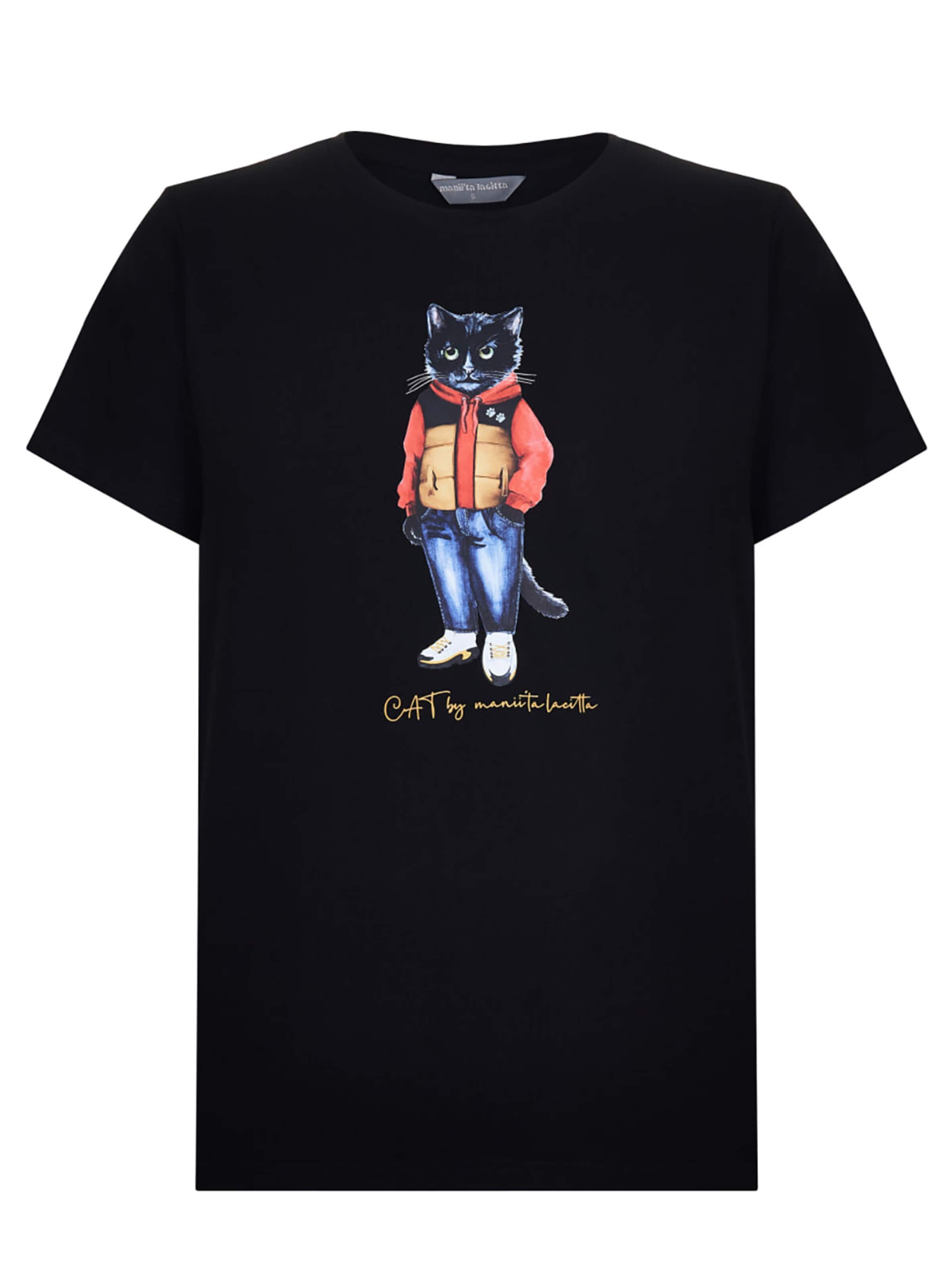 Cat e Lolette - Camiseta 'Sport Casual cat' en azul: frente