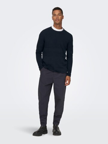 Only & Sons Pullover 'Niko' in Blau
