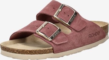 Pantoufle ROHDE en rouge : devant