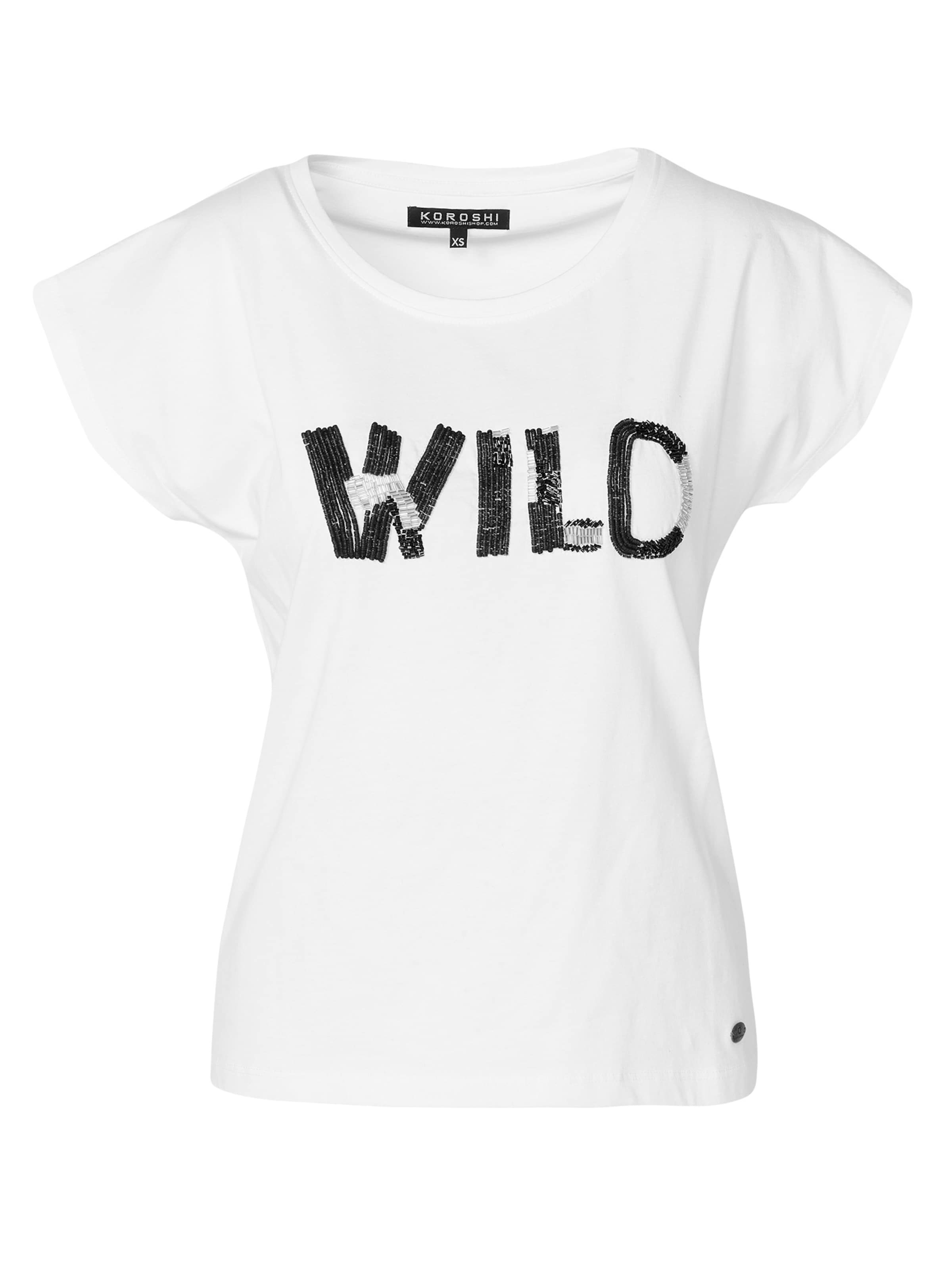 KOROSHI Tričko - Biela: predná strana