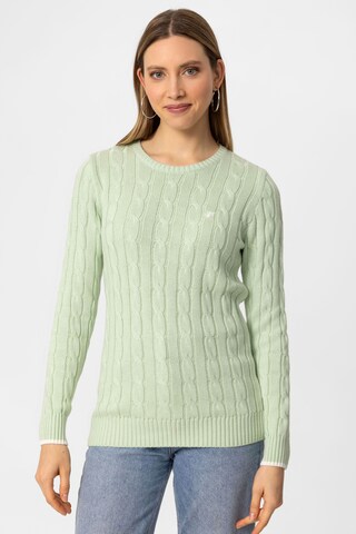 DENIM CULTURE Sweater 'KENDALL' in Green: front