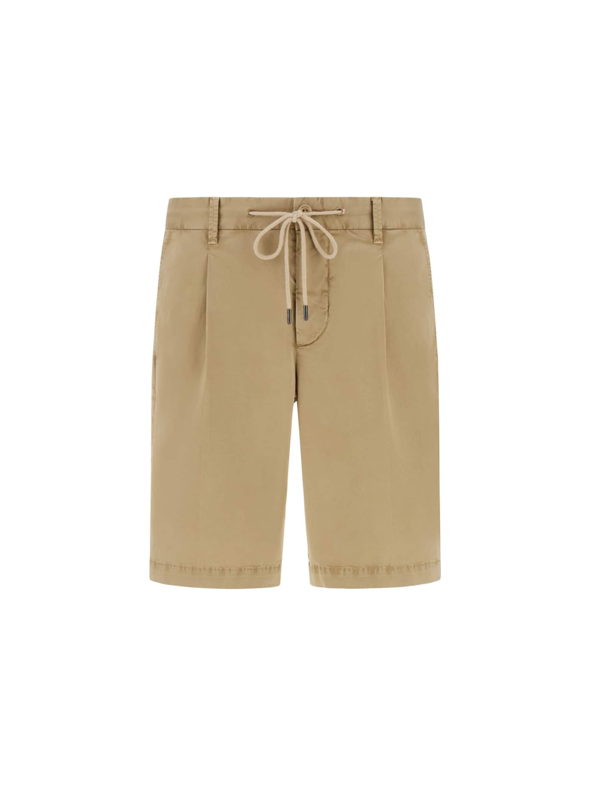 Boggi Milano Regular Панталон с набор в бежово: отпред