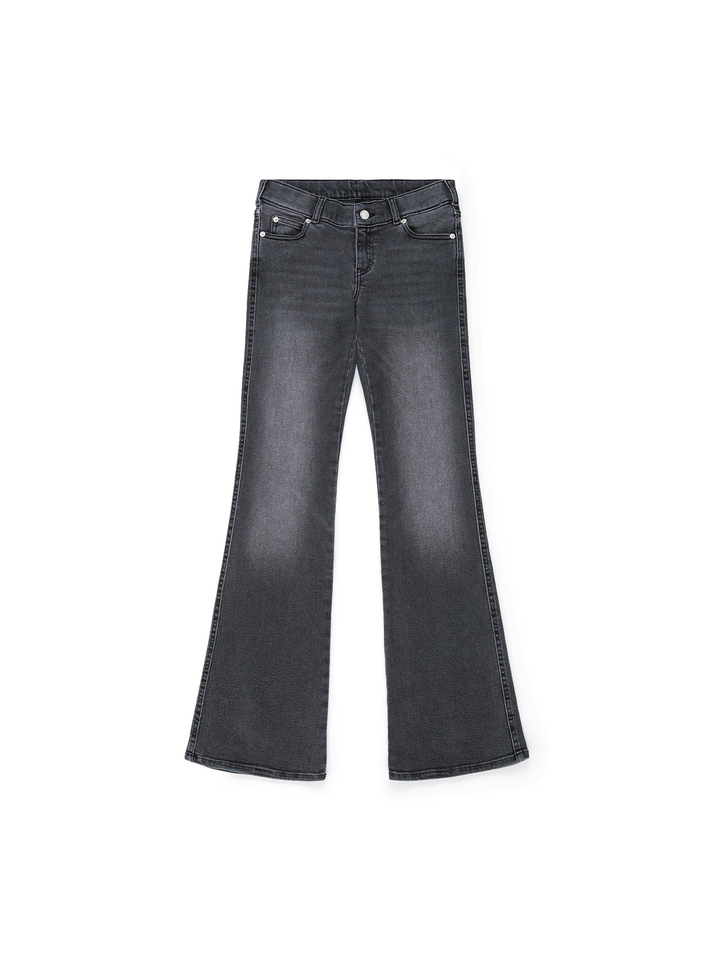 Dr. Denim Slimfit Jeans 'Kily Low Bootcut' in Grijs: voorkant