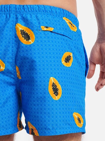 Regular Boardshorts 'Papaya' Shiwi en bleu