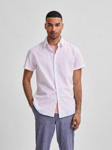 Regular fit Camicia di SELECTED HOMME in bianco: frontale