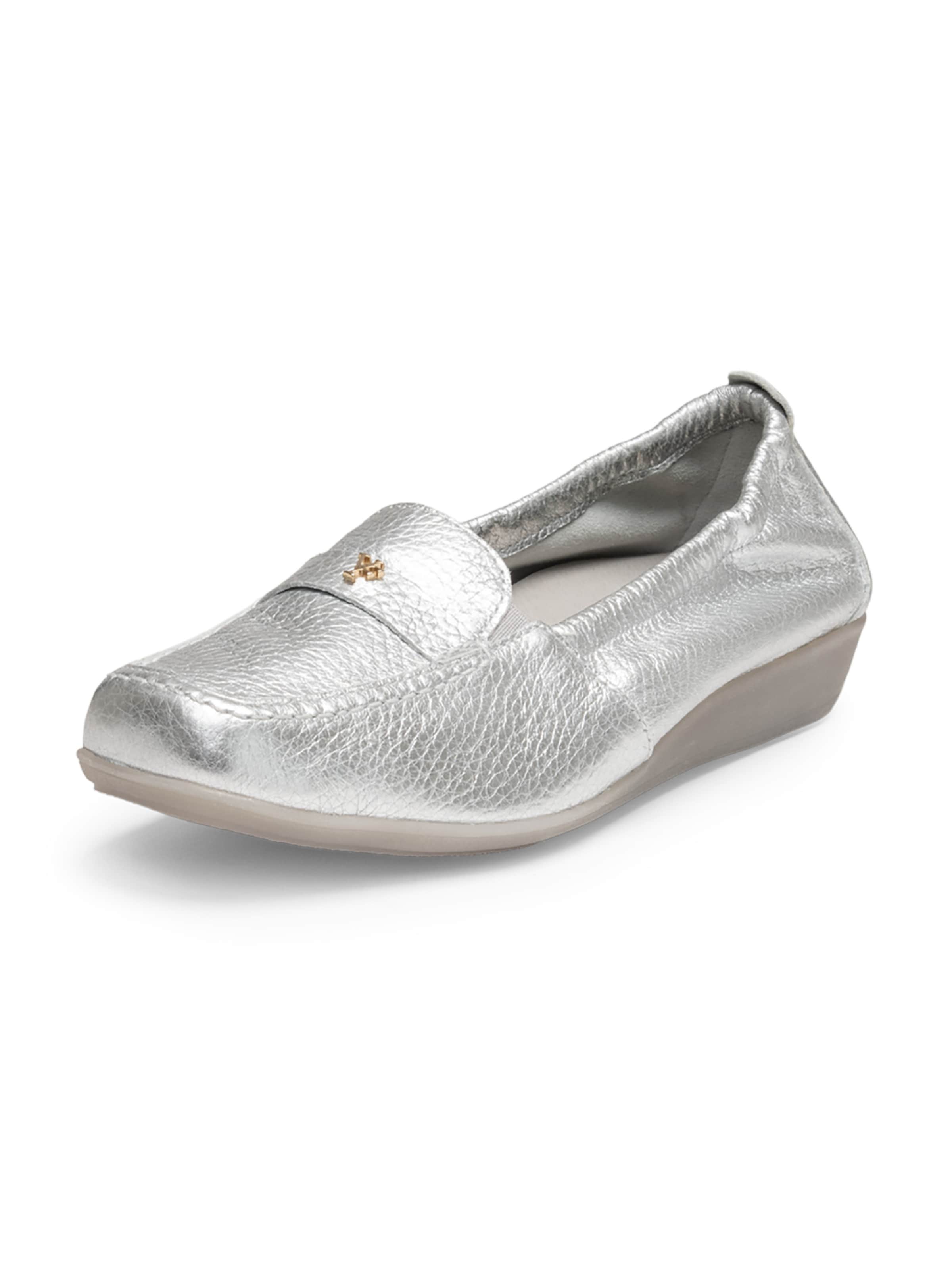 Mocassino di VITAFORM in argento: frontale