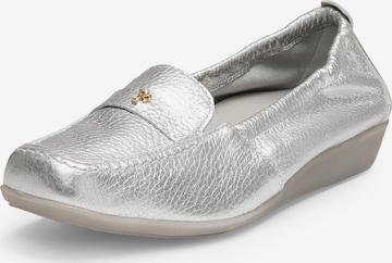 VITAFORM Moccasins in Silver: front