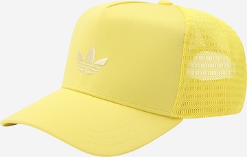 Cappello da baseball di ADIDAS ORIGINALS in giallo: frontale