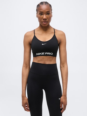 Bustino Reggiseno sportivo 'Pro' di NIKE in nero: frontale