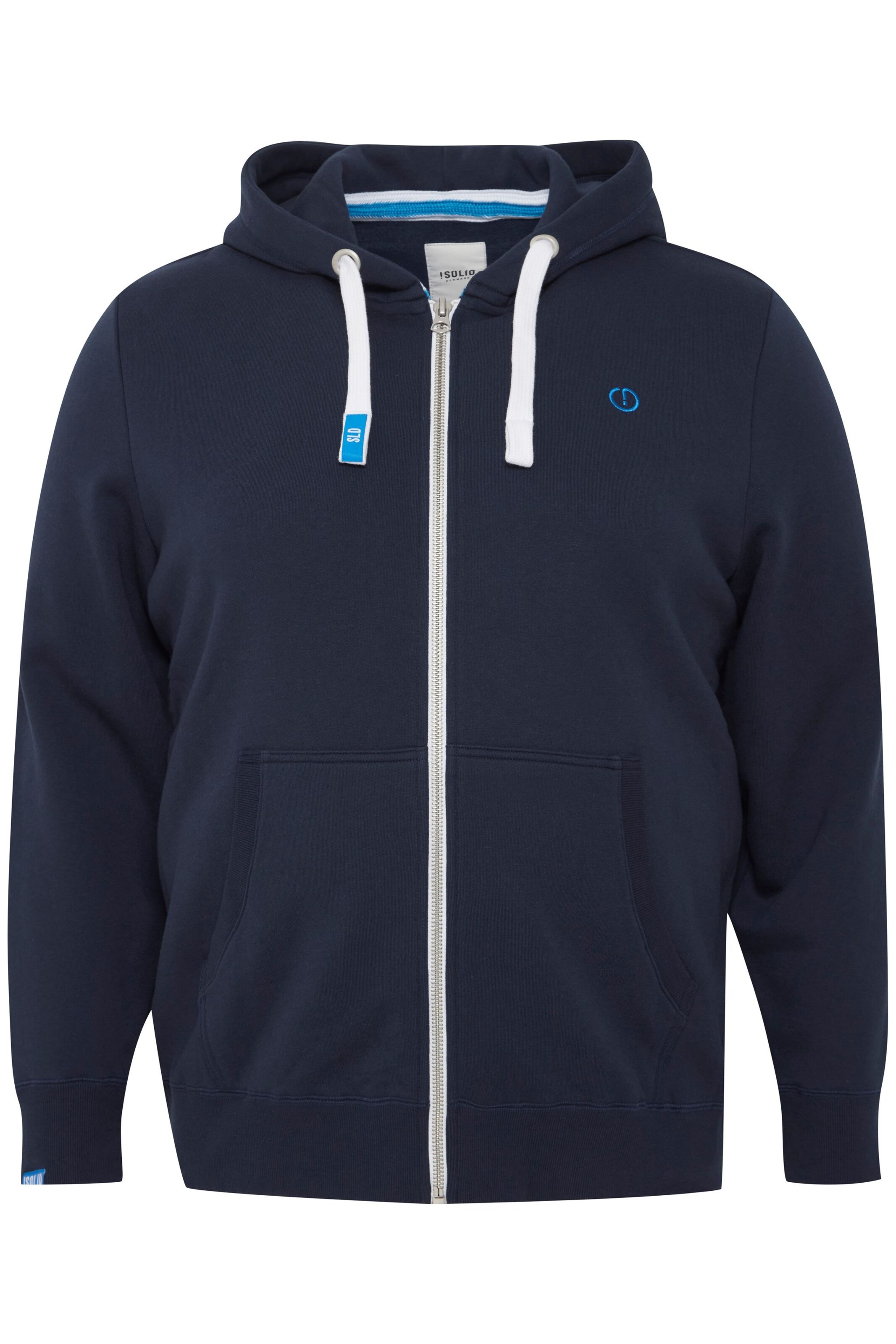 !Solid - Casaco em moletão 'BENN' em azul: frente