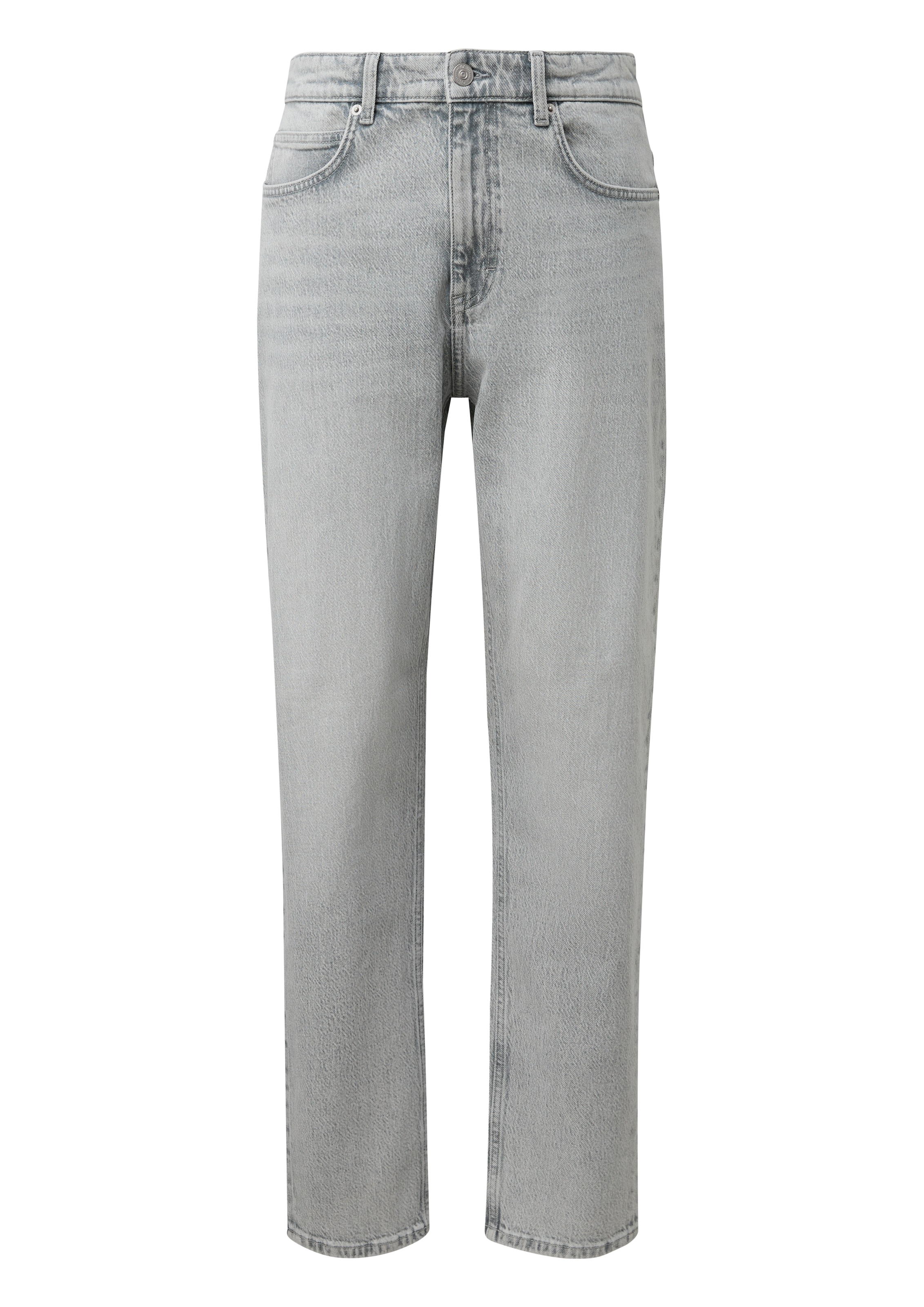 QS Tapered Jeans 'Devon' in Grijs: voorkant