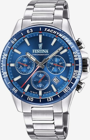 FESTINA Zegarek analogowy 'Chronograph TIMELESS CHRONOGRAPH' w kolorze niebieski: przód