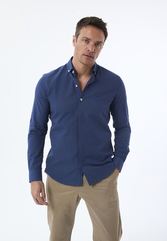 Jimmy Sanders Regular fit Πουκάμισο σε μπλε: μπροστά