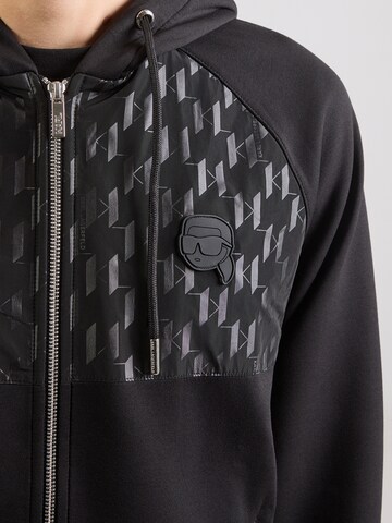 Karl Lagerfeld - Casaco em moletão em preto