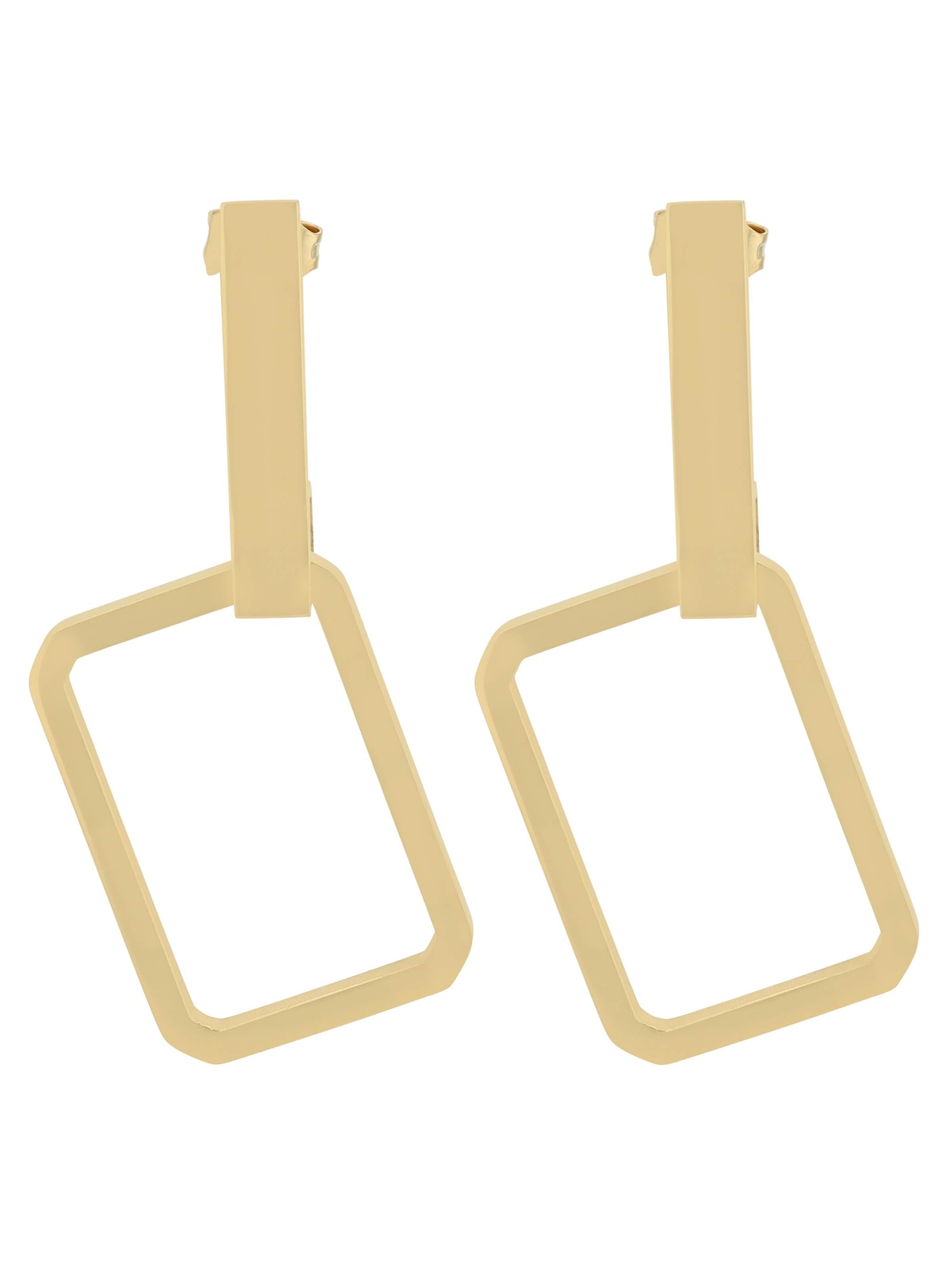 Akzent Earrings 'wasserfest' in Gold