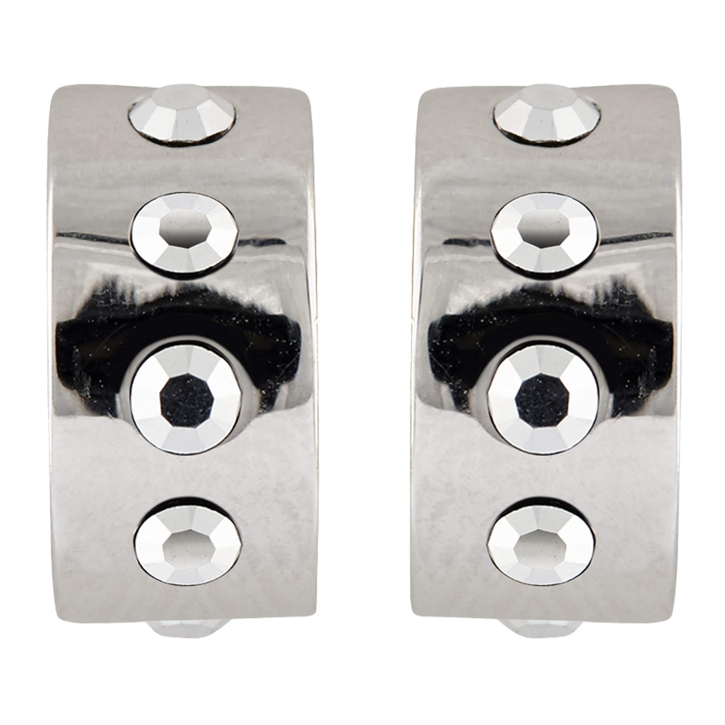 Boucles d'oreilles Buckley London en argent : devant