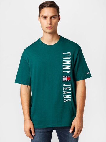 Tommy Jeans T-Shirt 'Skater' in Grün: predná strana