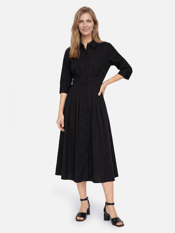 Robe-chemise Ambiance en noir : devant