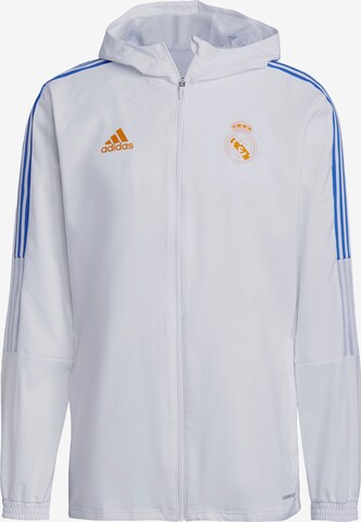 ADIDAS PERFORMANCE Sportjas 'Real Madrid' in Wit: voorkant