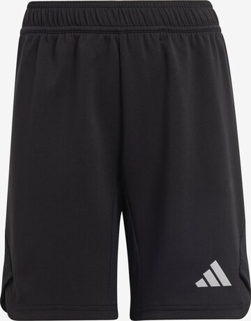 ADIDAS PERFORMANCE Workout Pants in Black: front