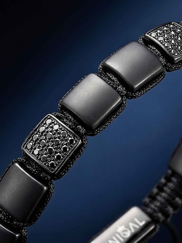 UNIQAL Armband 'BLACK AGATE ZIRKONIA' in Gemengde kleuren