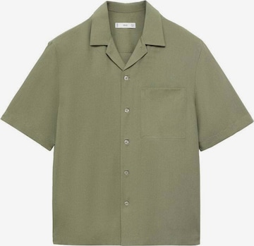 MANGO MAN Button Up Shirt 'Luca' in Green: front