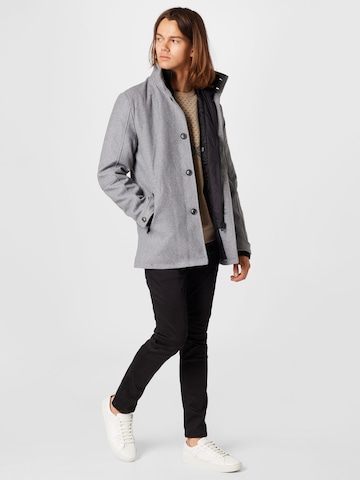 INDICODE JEANS Between-Season Jacket 'Clark' in Grey