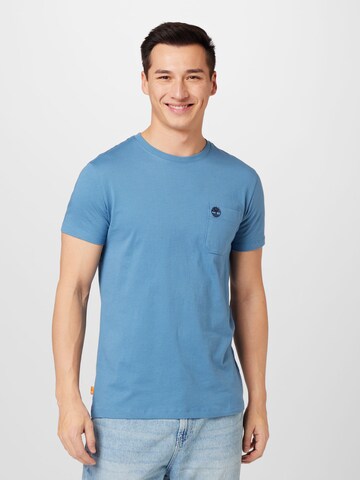 T-Shirt 'Dun-Riv' TIMBERLAND en bleu : devant