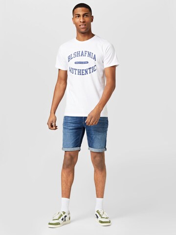 T-Shirt 'Ringside' BLS HAFNIA en blanc