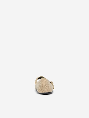 ONLY Ballet Flats with Strap 'ONLHARLEY' in Beige