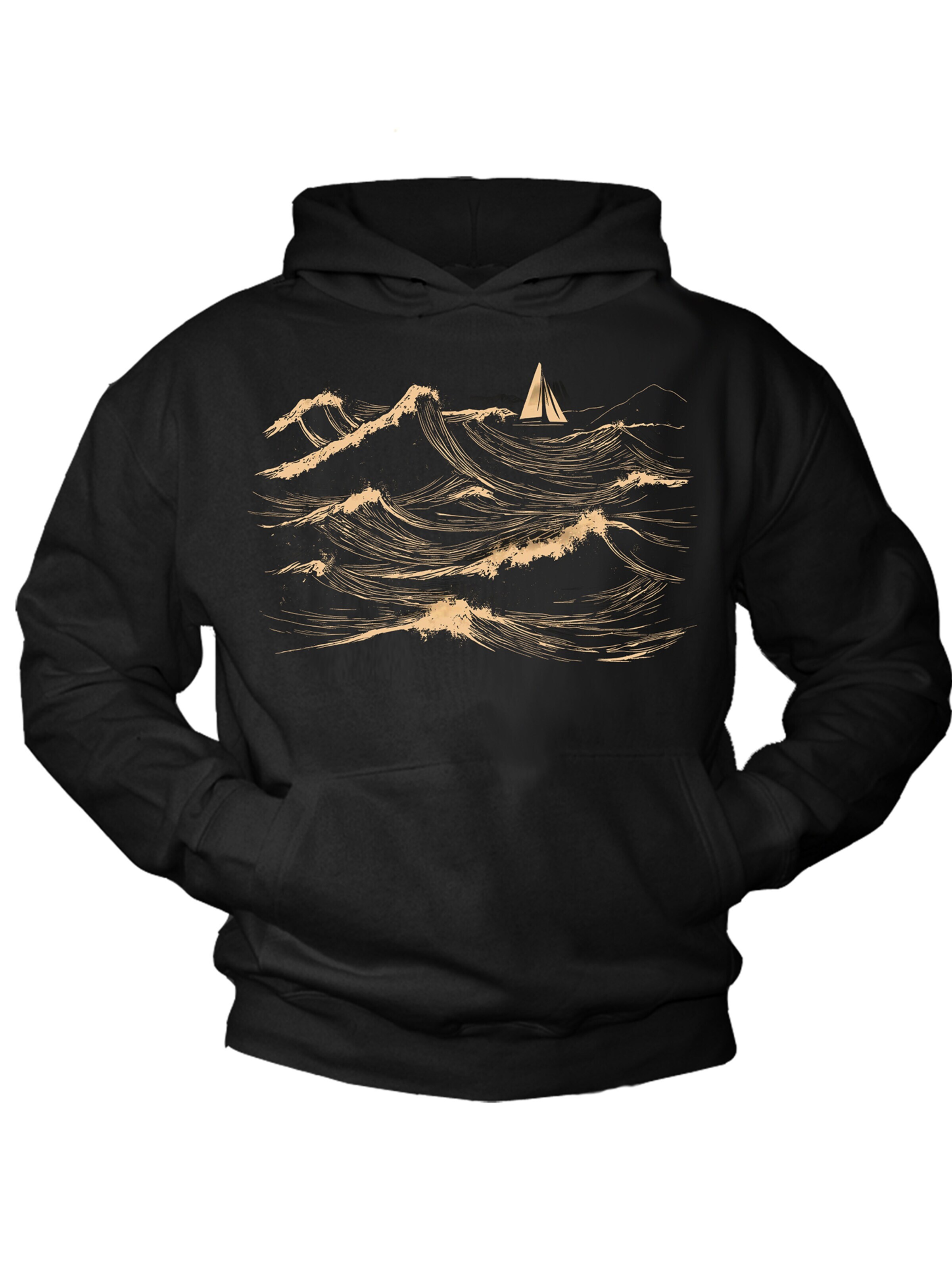 MAKAYA Sweatshirt in Black: front