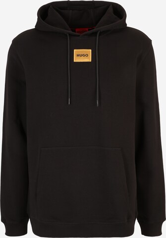 HUGO - Sweatshirt 'Daratschi' em preto: frente
