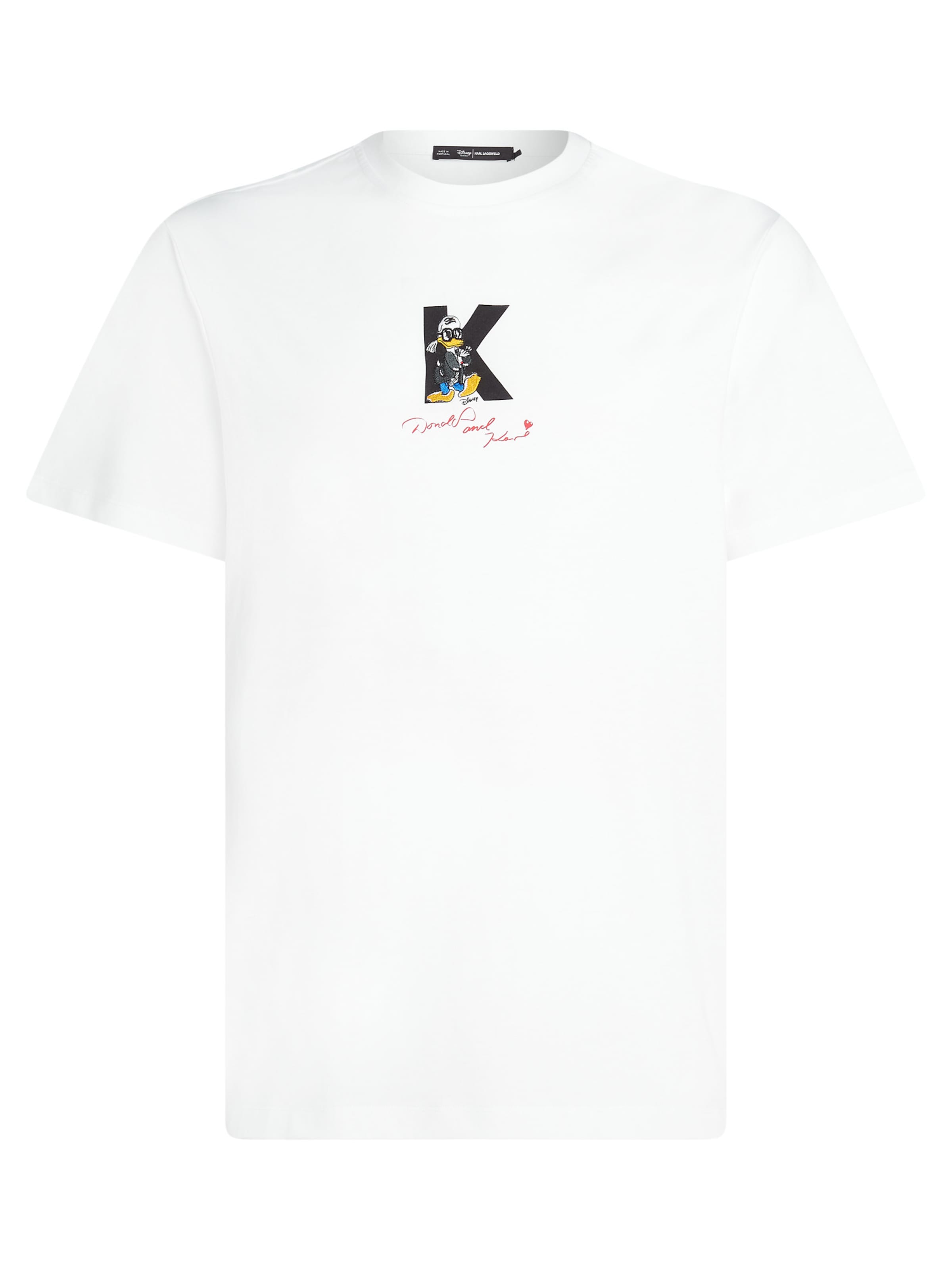 Karl Lagerfeld - Camisa 'Disney x Karl Lagerfeld' em branco: frente