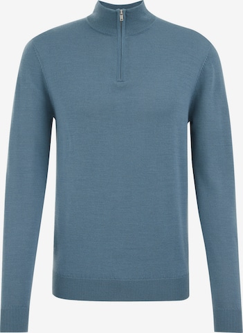 Pull-over WE Fashion en bleu : devant