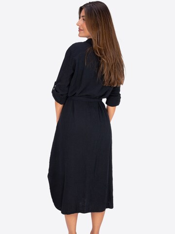 Robe-chemise 'Victoria' Seasons of April en noir