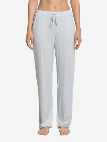 Hanro Pajama pants 'Natural Elegance' in Blue: front