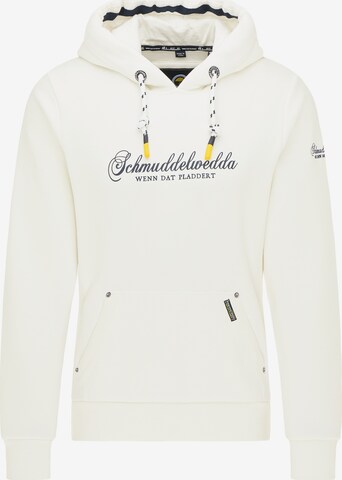 Schmuddelwedda Sweatshirt in Wit: voorkant