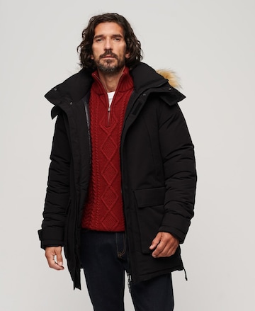 Superdry Winter Parka 'XPD Everest' in Black: front