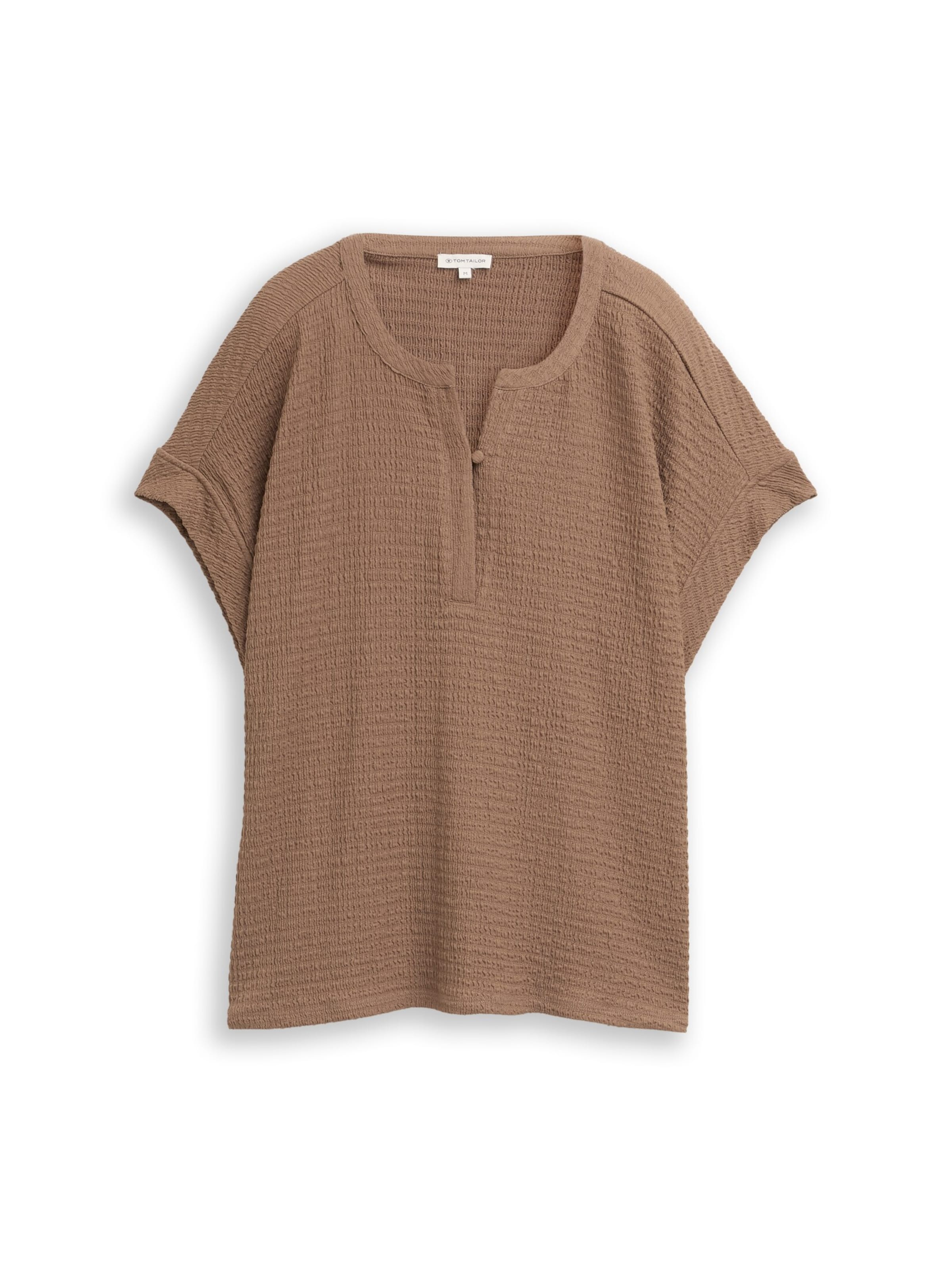 TOM TAILOR Shirt in Bruin: voorkant