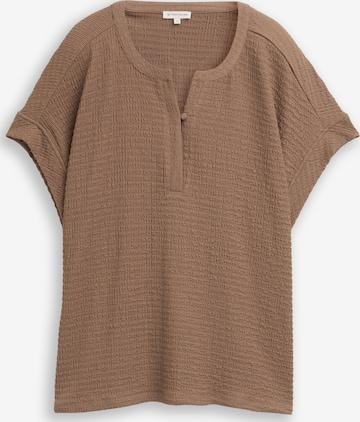 T-shirt TOM TAILOR en marron : devant