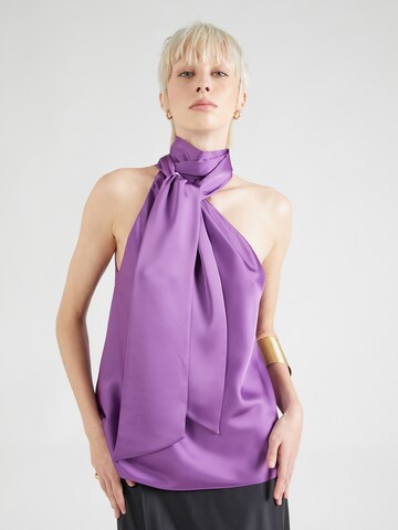 Lauren Ralph Lauren Bluse in Lila: Vorderseite